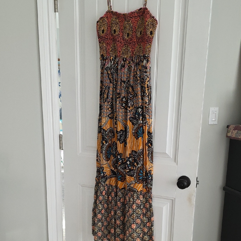 Anthropologie Multicolor Maxi Dress